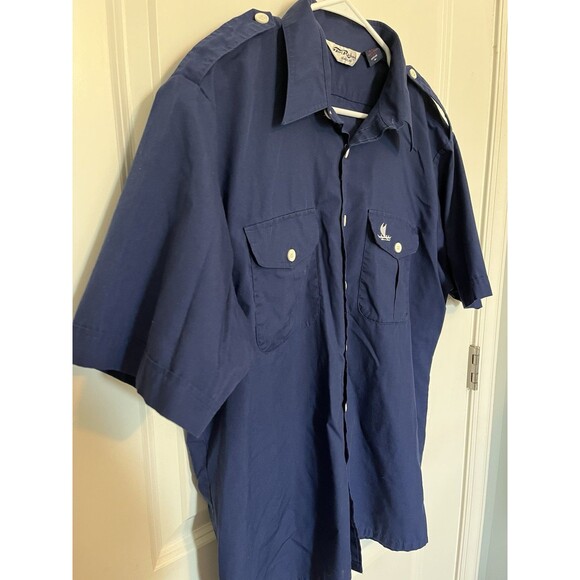 VTG Tori Richards Men’s Outrigger Hawaiian Pacific Boat Navy XL - Picture 6 of 9